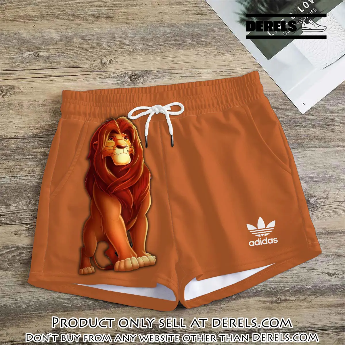 Premium lion king in adidas women shorts lady beach shorts wms1081 dr3458580
